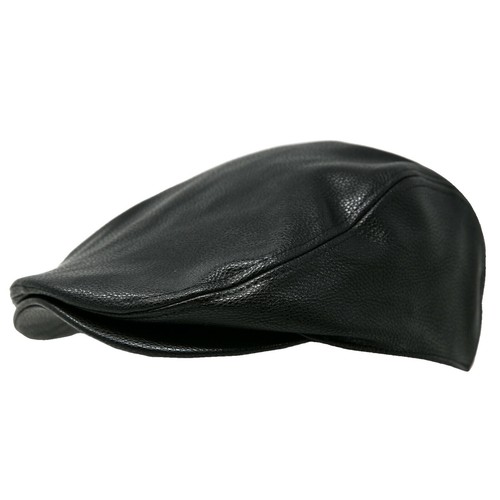 Gucci RARE Vintage Studded Black Leather Newsboy Biker Cap Gucci Leather Studded Newsboy Hat - Black Hats, Accessories  main image 3