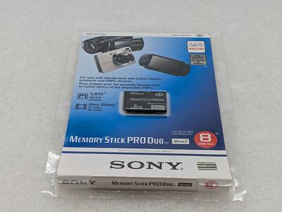 Sony MSMT8G 8GB Mark2 Memory Stick PRO Duo (MS-MT8G/NK) New Sealed Free S/H