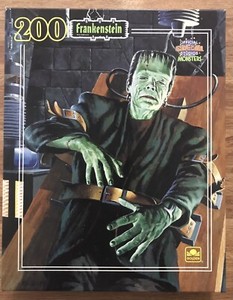 Frankenstein Jigsaw Puzzle by Golden 200 Pieces NEW Sealed Vintage Halloween