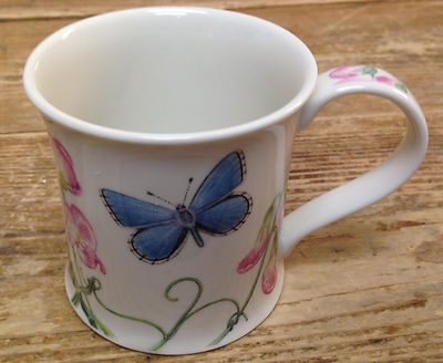 Dunoon Coffee Mug Wessex Lechlade Blue Butterfly Richard Parks Stoneware England