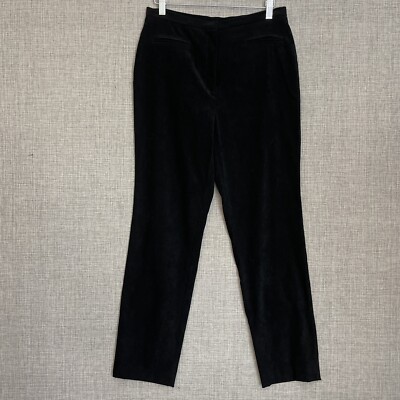 Express Bleus Pants Womens 9/10 Black Suede Faux 90s Y2K Vintage