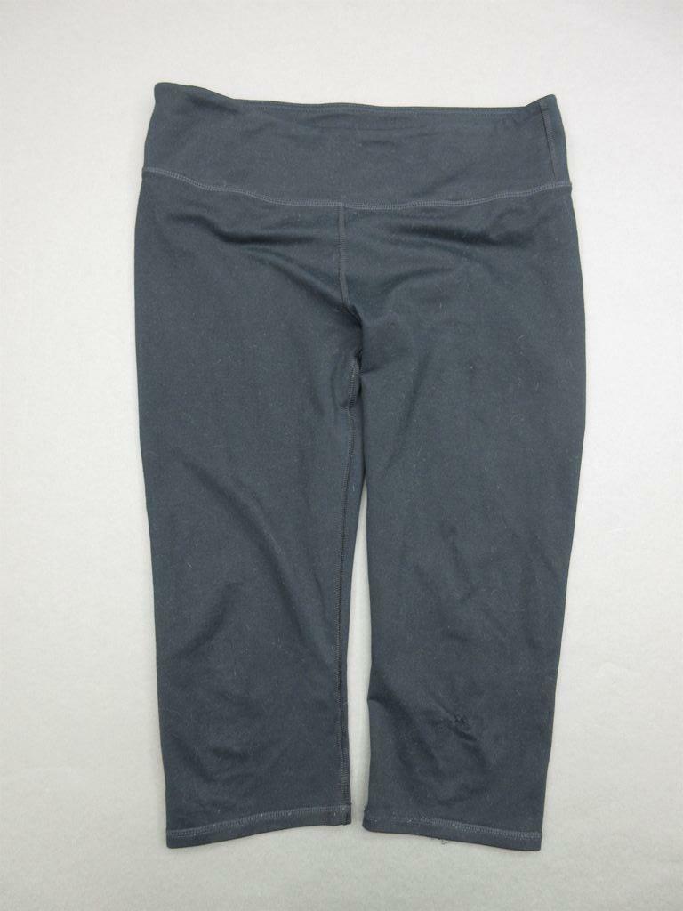 FILA TAGLIA 6 DONNA NERO ATLETICO YOGA FITNESS LEGGINGS CROPPED PANTALONI CAPRI 040