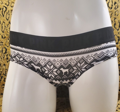 Victoria's Secret Pink Perizoma Rosso Senza Cuciture, Taglia M, Logo Cane – Nuovo Con Etichette