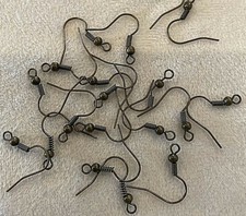 100 pieces Antique Brass French Hook Ear Wire Earrings W/Ball/Spring