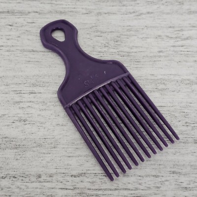 STYLEX HAIR PICK LIFT TEASE COMB PURPLE 7'' Vintage