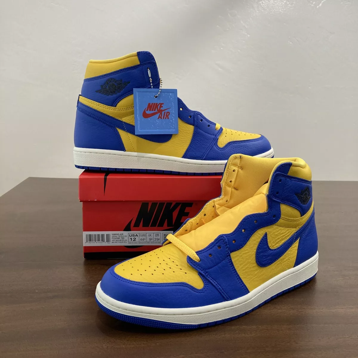 Brand New Jordan 1 Retro High OG Reverse Laney 2023 FD2596 700 Size 12w10.5m