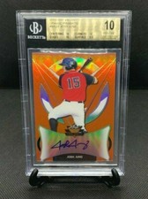 JOSH JUNG 2019 Leaf Valiant Orange Prismatic Auto RC /35 BGS 10 10 PRISTINE