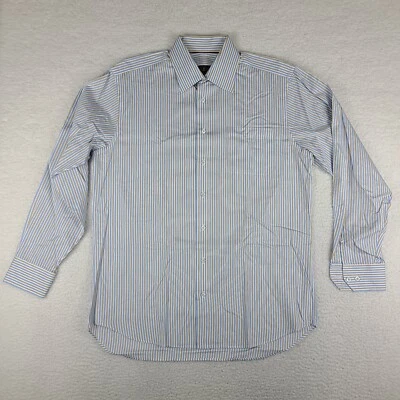 Chemise boutonnée Robert Talbott à carreaux marron bleu - Homme moyen Chemise boutonnée Robert Talbott à carreaux marron bleu - Homme moyen