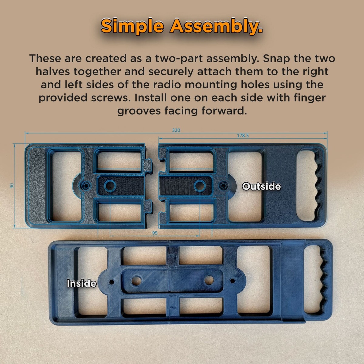 Carry Handles for YAESU FT-710 FIELD and FT-710 AESS Radio