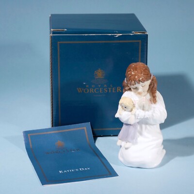 Royal Worcester Katies Day Bedtime RW4473 Figur * Originalverpackt & Top