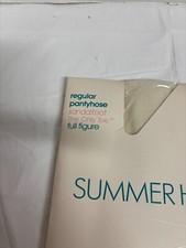 Sears Woman's Full Figure Tall Summer Hug Pantyhose Seashell NOS