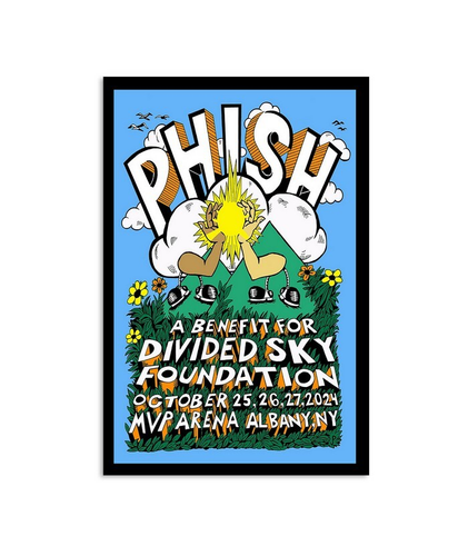 Phish Divided Sky Foundation October 25-27 2024 MVP Arena Albany, NY Poster - Picture 3 of 8