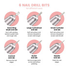 45000RPM USB LCD Electric Nail Drill Machine Portable Nail File Rechargeable USA — photo 5