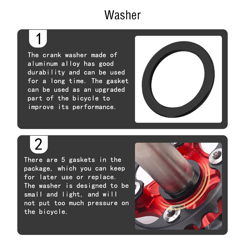 MOPZIJA 5-teiliges Fahrrad Innenlager Set - Abstandshalter Für BB86/91/92/BB30/PF30