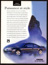 1993 MAZDA MX-6 Mystere Vintage Original Print AD Black car photo coupe Canada