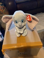 Ty Beanie Baby Disney Dumbo Sparkle 6" Plush Elephant Stuffed Animal Toy 2023