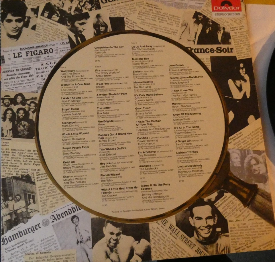 2 Schallplatten Vinyl DLP  aus Sammlung - 40 Golden Oldies - Rock-Pop-Sampler - Bild 4 von 4