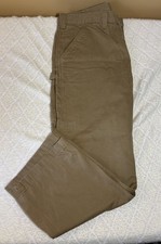 Carhartt Relaxed Fit Tan Carpenter Canvas Pants Men  s Size 40W 32L