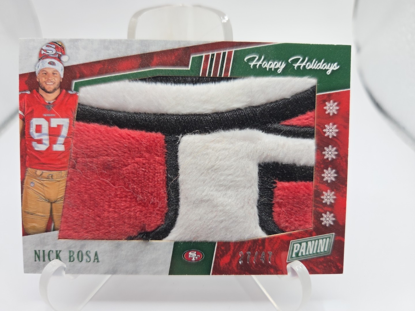 Nick Bosa Panini Black Friday Massive Materials #NB Base