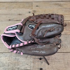 Rawlings WFP120 12" Fastpitch Softball Glove for Right Hand Throwers Brown Pink