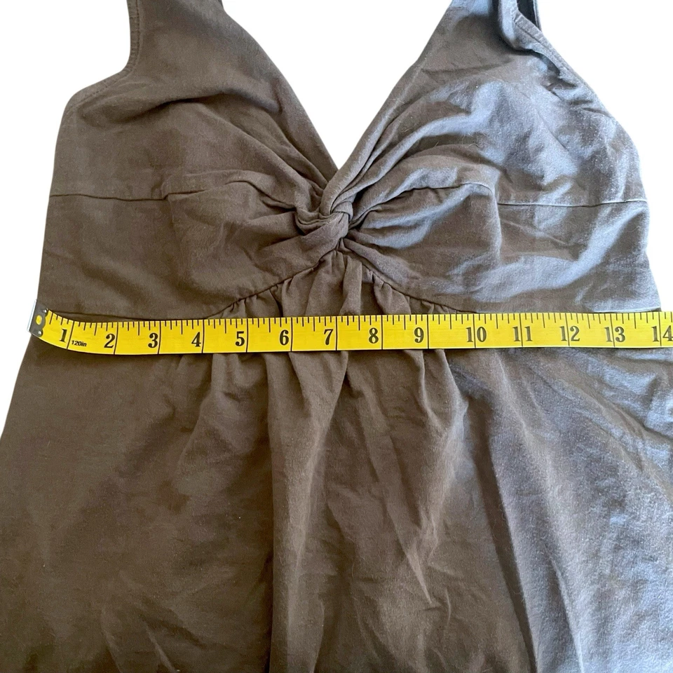 Babydoll Taupe Fairy Grunge Gris Top Y2K Whimsigoth Empire XS Foto 4 de 4