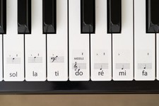 SOLFEGE STATIC piano labels stickers learn 2 play piano keyboard