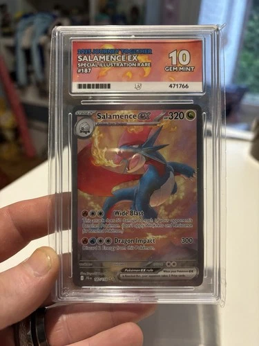 Pokémon TCG Salamence EX Full Art Card Journey Together 187/159 ACE 10!