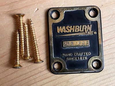 1990er Washburn Gitarrenhalsplatte + Schrauben MG70 Mercury Serie