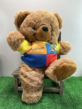 Vintage 1989 Teddy Bear Plush Arthur Colorblock Sweatshirt 18 Stuffed Toy