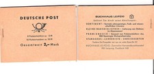 DDR - Markenheftchen - MH - 4c - Ulbricht - Markenblätter links nicht gezähnt **