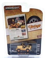 Greenlight 1/64 Scale 39080-A - 1945 Willy's MB Jeep - Cream