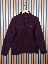 AllSaints Shirt Medium Men s Red Humboldt Long Sleeve Button Up Collared Casual