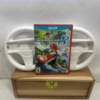 Mario Kart 8 (Nintendo Wii U, 2014) With 2 Wii Wheels