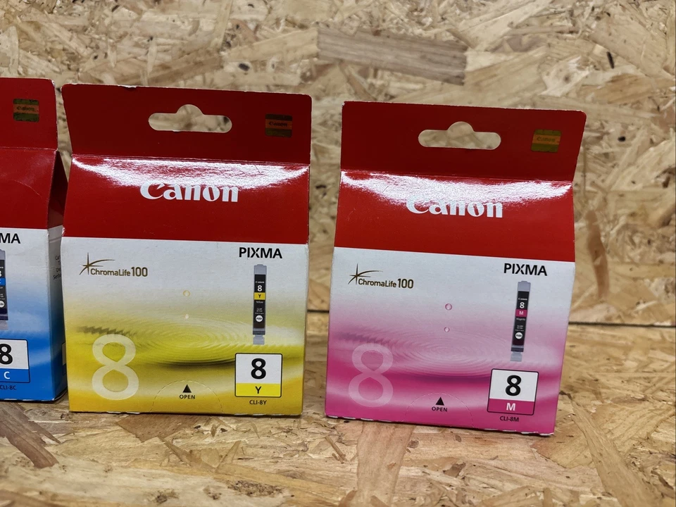4 Genuine Canon CLI-8 Ink Cartridges Setfor Canon Pixma MP520 MP530 MP600 MP600R - Image 3 of 4
