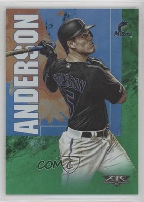 2019 Topps Fire Green 134/199 Brian Anderson #108 3v8