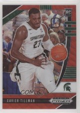 2020-21 Panini Prizm Draft Picks Ruby Wave Prizm Xavier Tillman #62 qy0