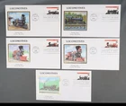 MayfairStamps US FDC 1994 New Mexico Scott 2843-2847 Unsealed Train Locomotives