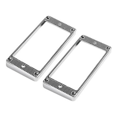 2 Stück Humbucker Pickup Zubehör Ring Gebogene Unteren Rahmen Für LP