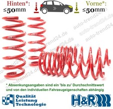 H&R Tieferlegungsfedern 50mm u.a.: BMW 7er F01, F02, F03, F04, Bj. 2008-2015