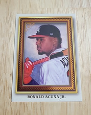 2022 Topps Gallery RONALD ACUNA JR Portrait Gallery Orange /25 #PG-16 Braves SSP