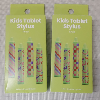 Kids Tablet Stylus 8 Pack Stylus Crayon  - Smart Phone & Touchscreen PC Green