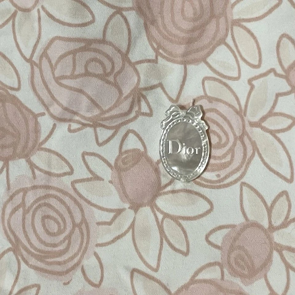 Vestido Baby Dior Talla 24M Rosa Blanco Floral Manga Corta Algodón Manga Corta Foto 3 de 4