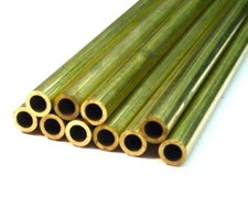 Drawn Brass Tube .130" OD x .050" ID X 12" Long