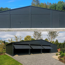 3 Fach Garage 12x5 m Blechgarage Doppelgarage Lieferung & Montage inkl.