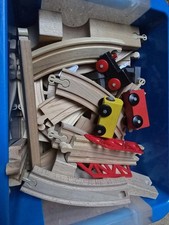 Holzeisenbahn Set Schienen, Eisenbahn, Zubehör