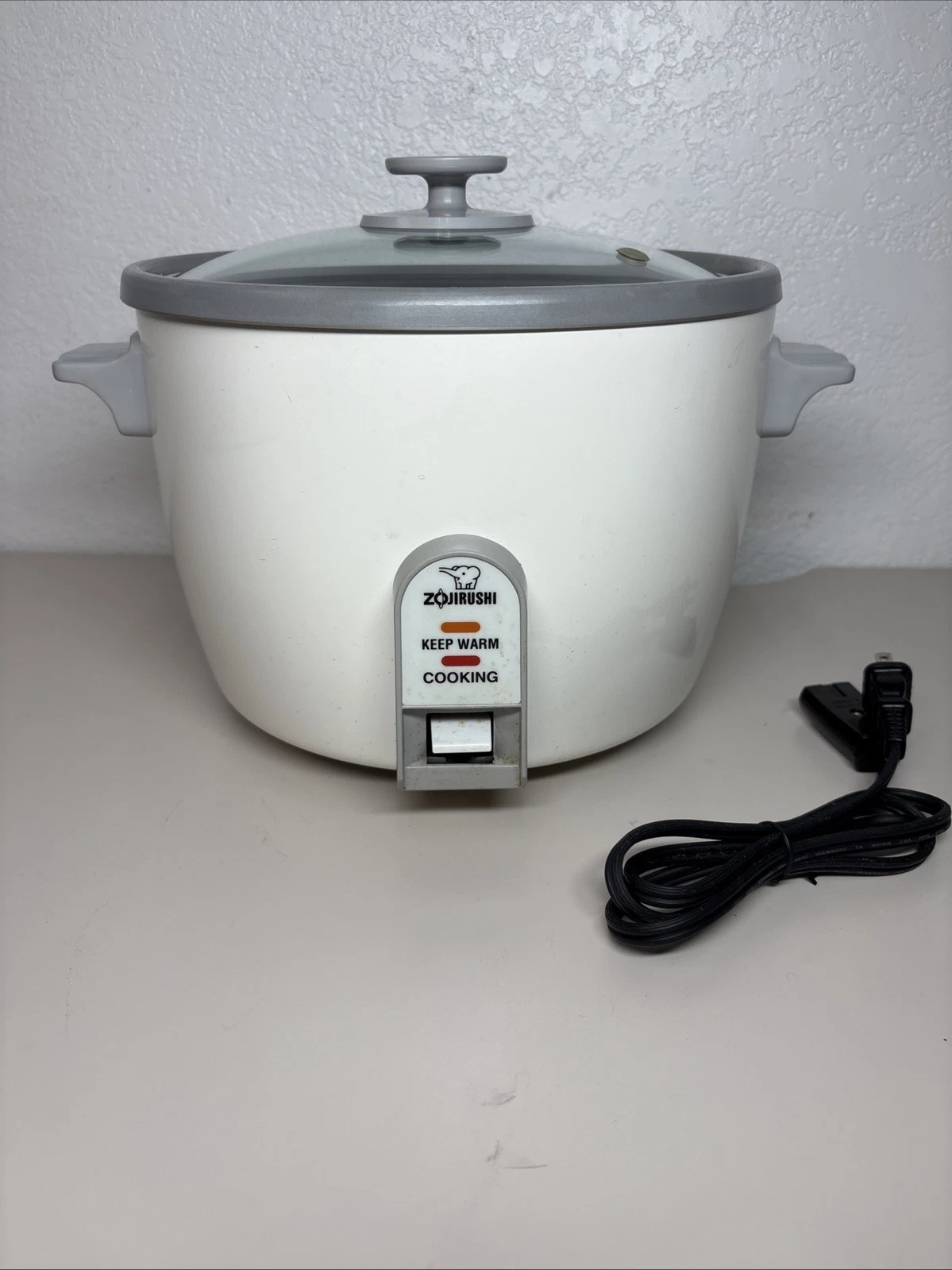 Zojirushi NHS-18 10-Cup Uncooked Rice Cooker/Warmer - White EUC