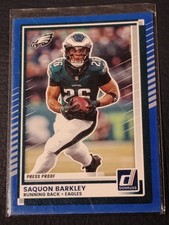 2025 Panini Donruss Football Press Proof Blue - #20 Saquan Barkley - Eagles