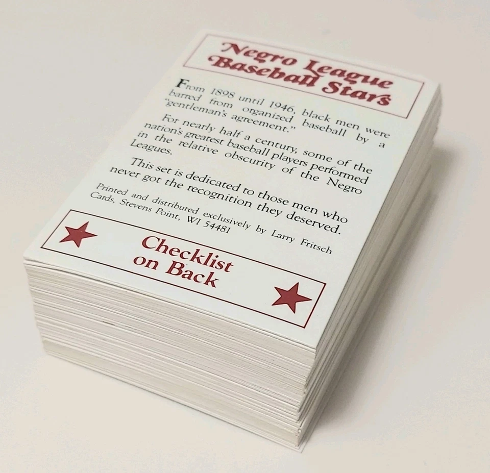 1986 Larry Fritsch Cards Negro Leagues Baseball Stars "Almost" Complete Set - Image 3 of 4