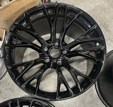 20 Chevrolet Corvette Black C7 Z06 Wheel Oem Alloy Rim Clean 23317166 Rear