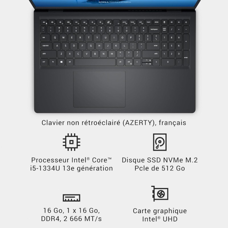 pc portable dell i5-133 – utilisation au quotidien